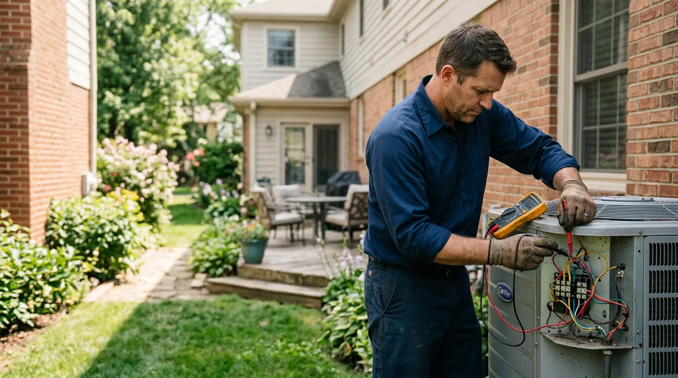 HVAC technician working near South Jordan, UT